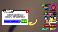 Redeem codes in Arcade Punch Simulator (Image via Roblox || Sportskeeda)